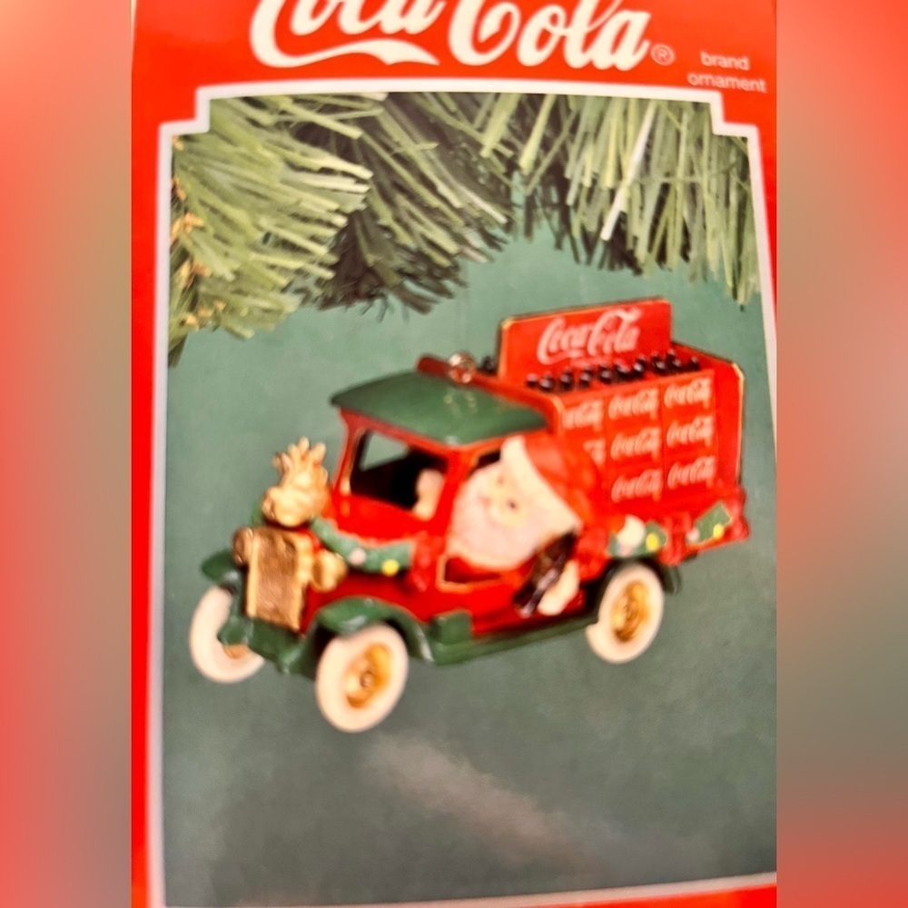 Coca Cola New Enesco Santa Artplas Truck Ornament Christmas Collectible USA Gift